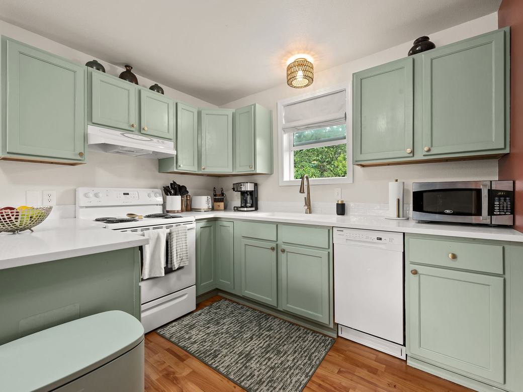 The renovated kitchen at The Resthouse