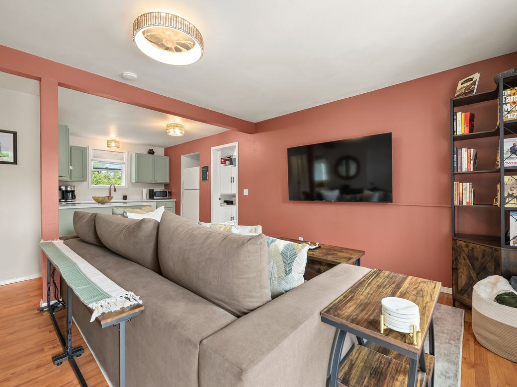 The living room at The Resthouse